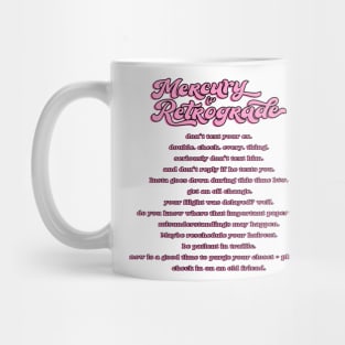 Mercury Retrograde Tips Mug